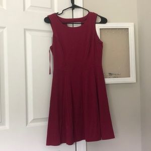 Burgundy dress